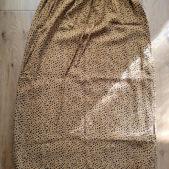 Emerson Fry Drawstring Midi Skirt - Cheetah Print - Size M - Picture 3 of 5